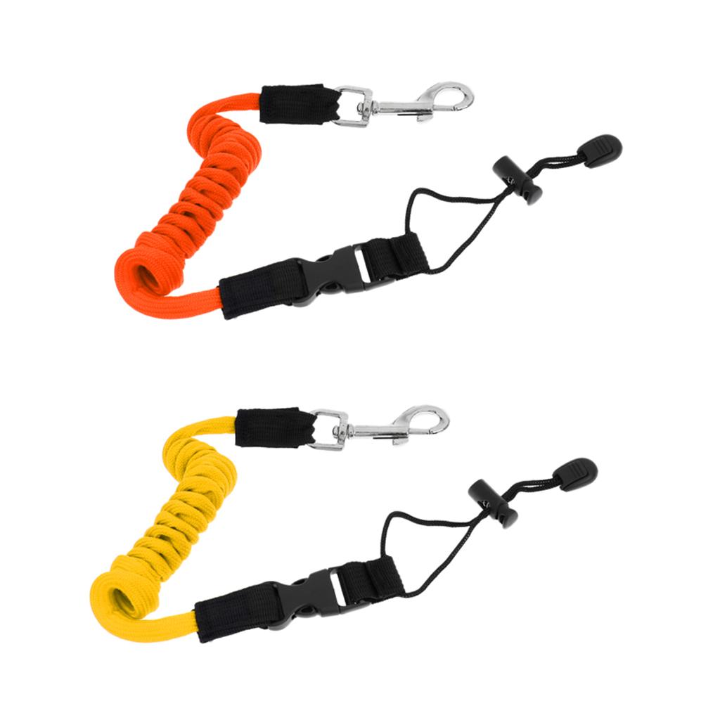 Fishing Kayak Paddle Leash - カヤックパドルリーシュ TPU コイルコード安全釣り竿ストラップ安全アクセサリー カヤックカヌーボート用