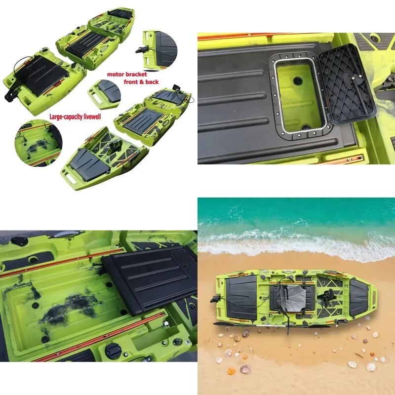 10フィートフィンプロペラペダル駆動カヤックモジュラーシング - Fishing Kayak Seat のレビューと価格