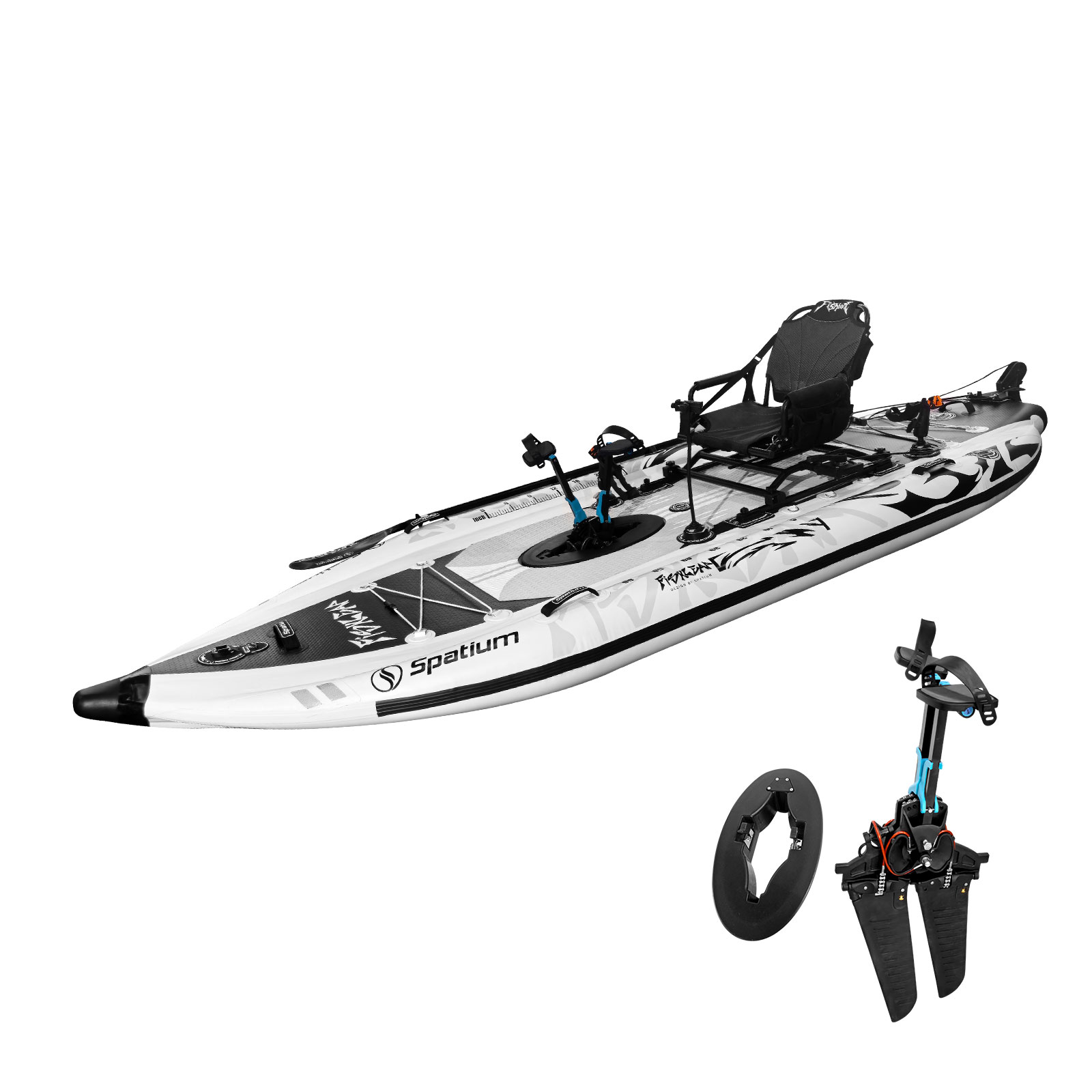 Spatium 11.5フィート フリッパーペダルドライブ  - Fishing Kayak Seat のレビューと価格