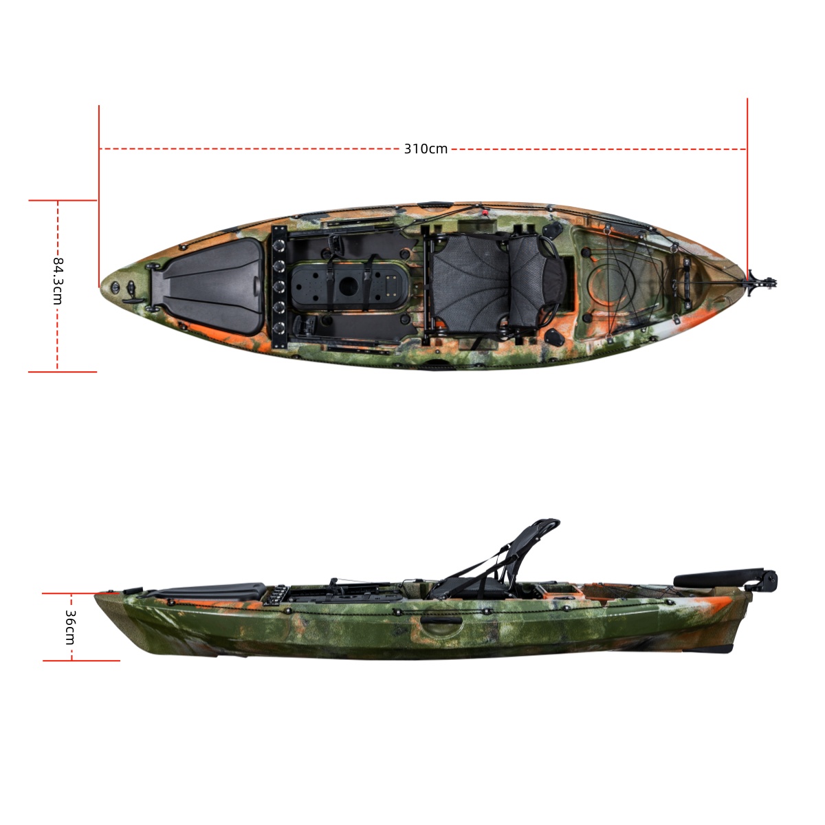 プラスチック製の釣り竿ホルダー,釣り竿ホルダー,釣り人用の大 - Fishing Kayak Seat のレビューと価格